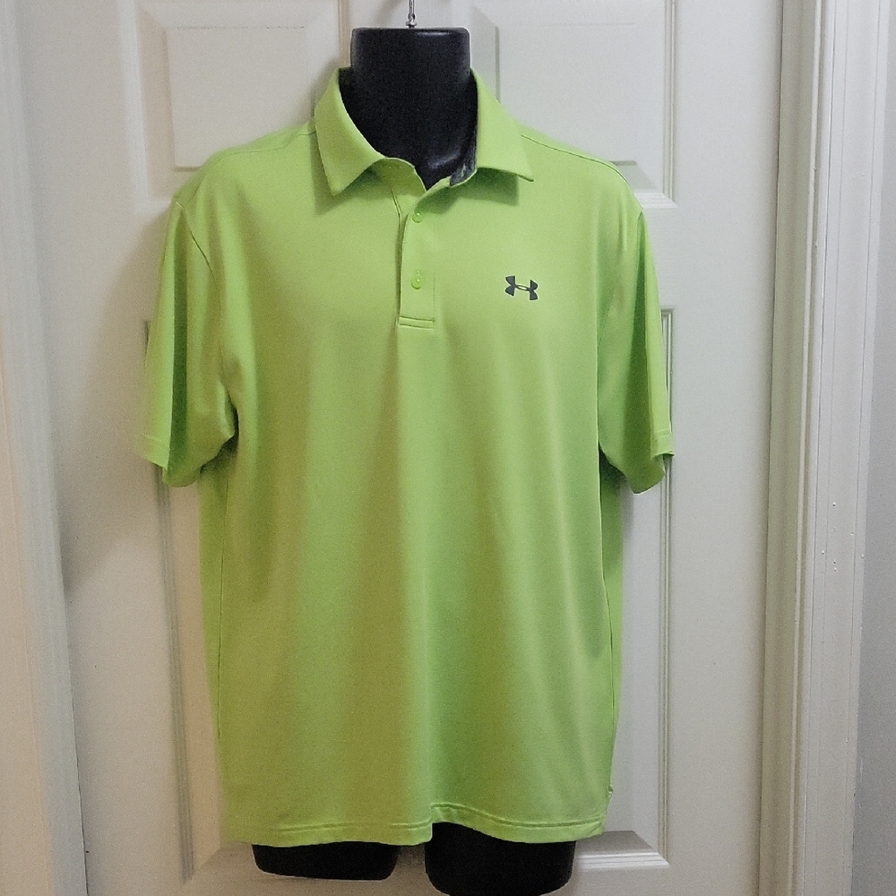 Under Armour Men's Vibrant Green Polo Shirt